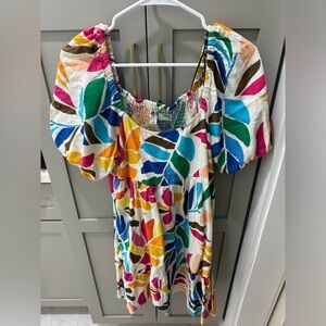 Tabitha Brown for Target fun summer print babydoll dress.